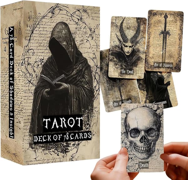 Oracle Deck Full English Divination retro bärbar 78 kort -