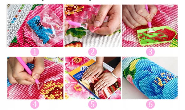 5D DIAMANTBRODERI Sett BARN Klistremerker PUSLESPILL