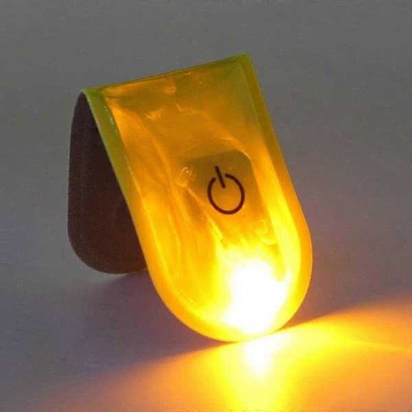 10 stk magnetiske LED-klemmelys for nattsikkerhetsadvarsel, fluorescerende grønn
