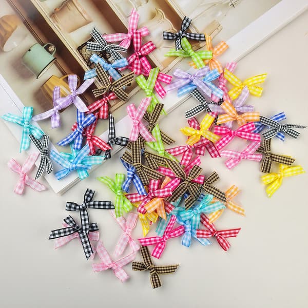 Satin Ribbon Bow Craft Decoration J-100PCS J-100PCS