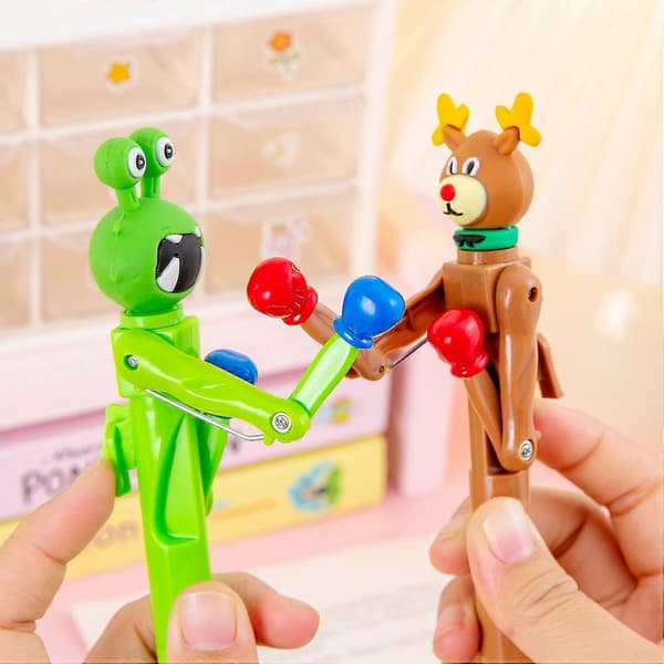 Decompression Pen Press Movable Boxing Pen Cartoon Shape Writes Fluently Ultra-Fine Tip Creative Green Green
