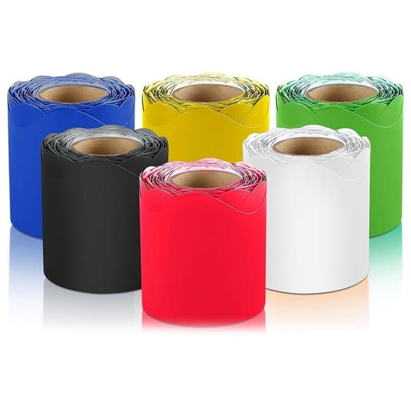 Decorative Bulletin Board Borders, Classroom Borders for Bulletin Boards and Classroom Decoration, 36 Feet Per Bulletin Board