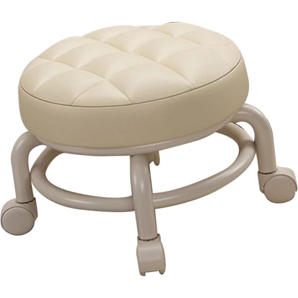 Wheeled Child Seat Home Universal Wheel Beautiful Sewing with Changing Stool Roller Skate Stool Rolling Stool