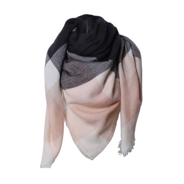 Dame Villus Tørklæder, Sommer Forår Tørklæder, Stole Wraps, Wraps, Rosa Sort