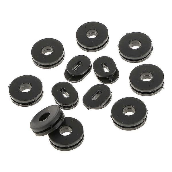 48x Sorte Gummi Sidepaneler Til Motorcykel Bil Auto Gs125