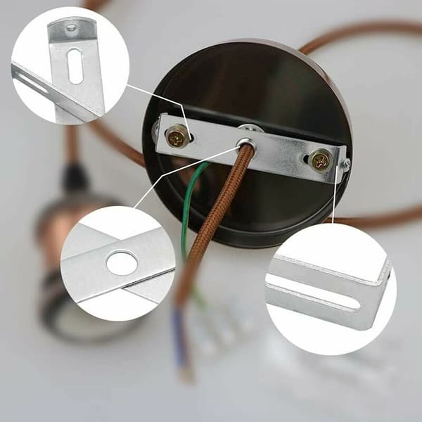 Ceiling Lamp Flat Bracket, Chandelier Mounting Accessories, Ceiling Lamp Mounting Bracket, for Home Office Ceiling Chandelier Lighting Lamp Bracket