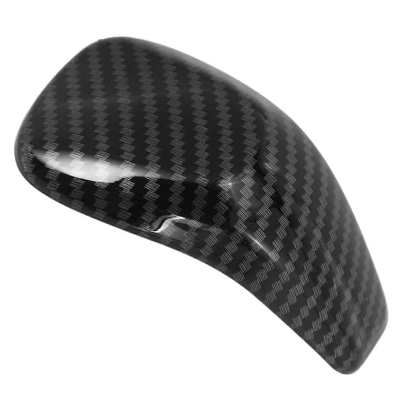 Bil Gear Shift Knob Head Cover Sticker Interiør Tilbehør ABS Kulfiber Sort Ny til Forester