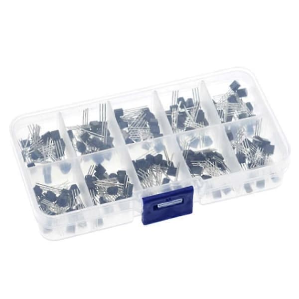 Transistor Sorteringsboks 200 Dele 10 Værdi Transistorboks BC337 BC327