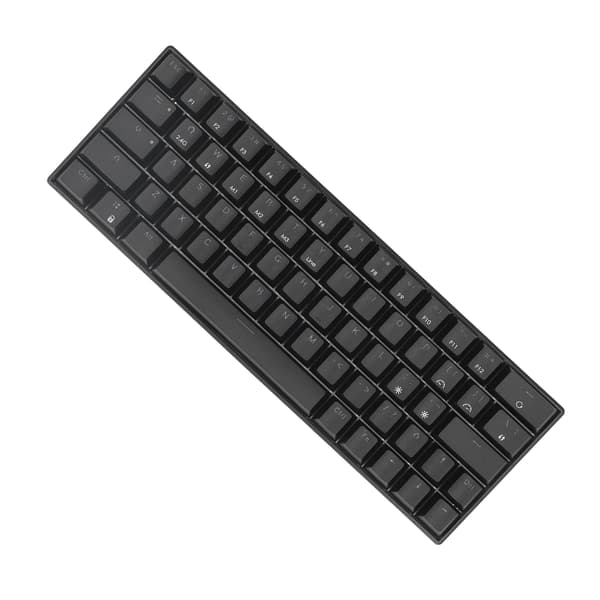 Mechanical Keyboard 64 Keys Wireless 2.4G BT3.0 5.0 Type C Wired Connection Ergonomic Design Black Mechanical Keyboard Blue Switch