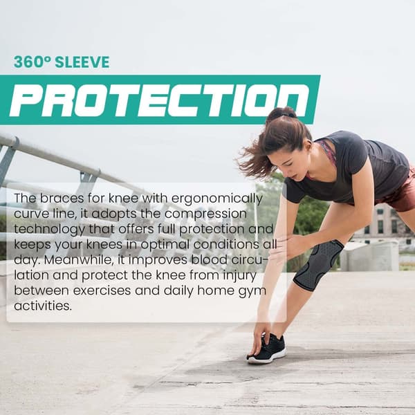Compression Knee Brace for Men/Women, Knee Support for Running