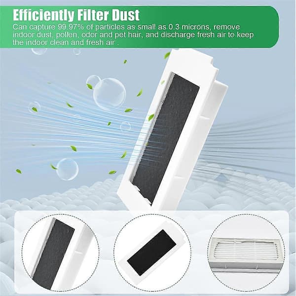 Accessory Kit for T30s Combo Vacuum Cleaner Replacement Part, Main Brush, Wipes, Vacuum Bags