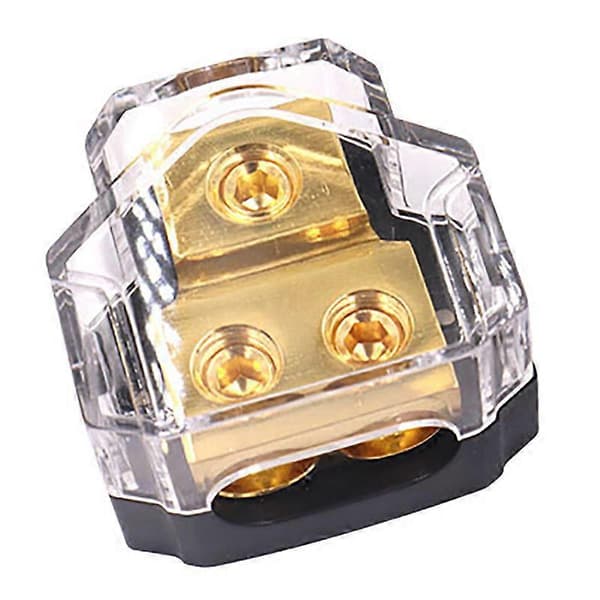 Car Audio Amplifier Power Distribution Block 1 in 2 Out Way Power Ground Distributor Block Car Amplifier