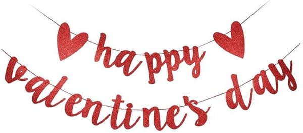 Glædelig Valentinsdag Valentinsdag Bekendelser Sæt af Flag Pul