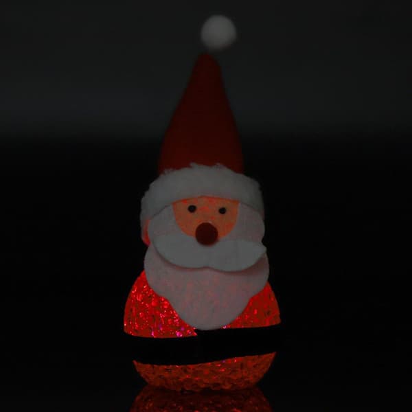 Uusi hehkuva tonttu tonttu RGB-väri KLB