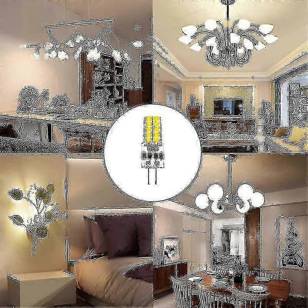 10-pack G4 LED Bulb AC/DC 12 Volt -24 Volt 5 Watt LED G4 Bulb 2835smd Replacement