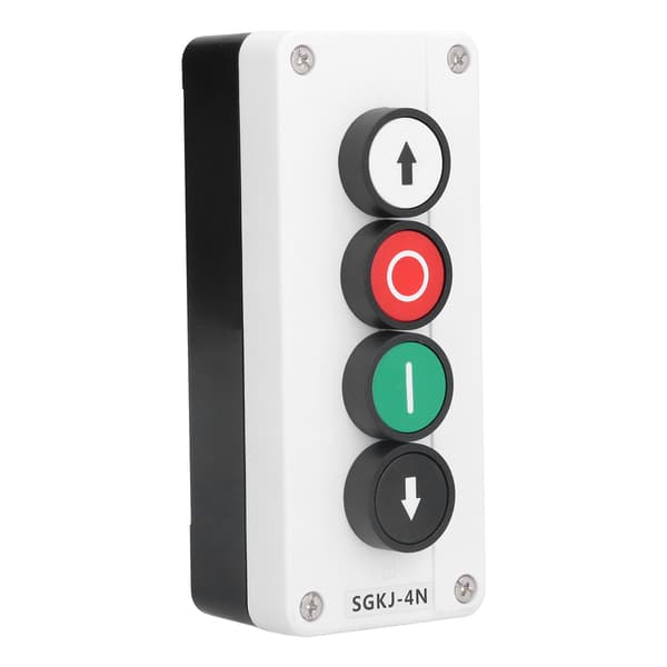 Momentary Switch Station Box Up and Down Stop Control Push Button for Winch Rolling Gate Truck Tail Lift SGKJ-4N
