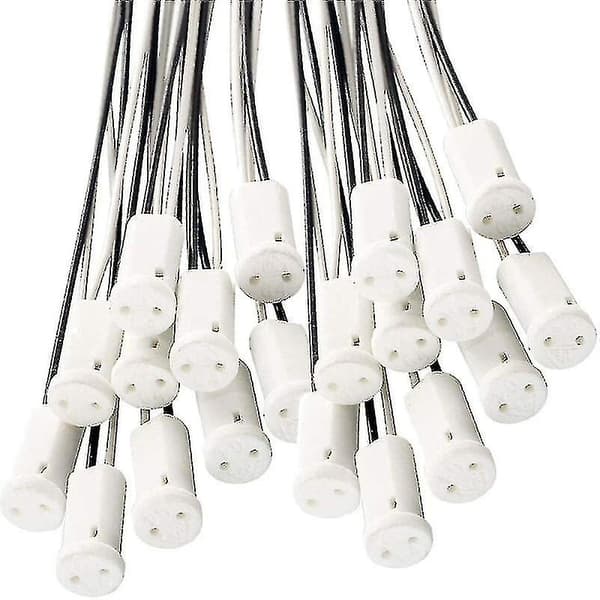25 pieces G4 lamp holder G4 socket lamp holder with ceramic holder for G4 LED halogen lamp, 10cm cable {DB}