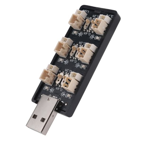 USB-lader for 1S 3,7V/4,20V LiPo-batteri 6 kanaler Micro-JST 1.25 JST-PH 2.0 MCX MCPX