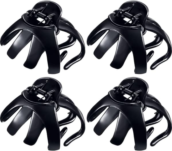4 kpl Grip Octopus Clip Hiuskynsi Hämähäkkikynsi Klipsi Mustekala J