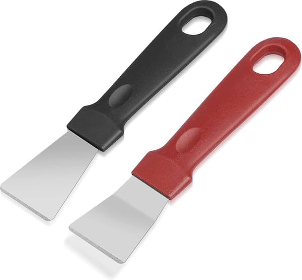 Scraper Blade, Stainless Steel for Induction Hob, No Scratches, 2 pcs, 15.3x3.4 cm