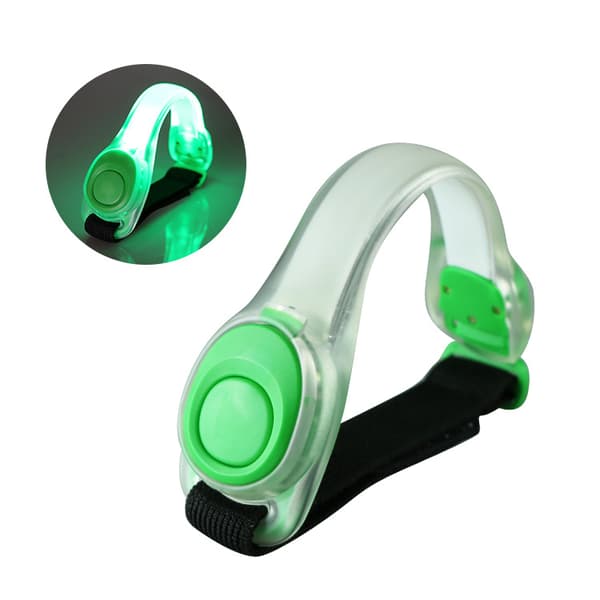 (2 st Grön) LED-Armband Säkerhetsbälte Nattlöpning Cykel