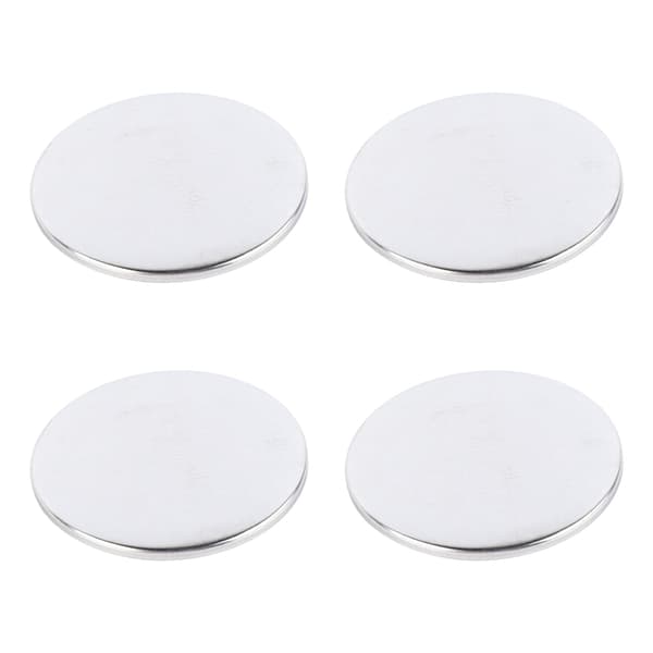 100 stk. 58 mm knapmaskinetilbehør Multifunktionelle matterede runde knapdele af blik til knapmaskine