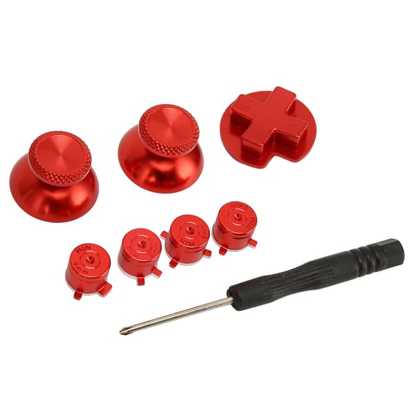 Spilcontroller metalknapper D Pad ABXY Kryds aluminiumlegering reparationsknapper erstatning til Switch Pro