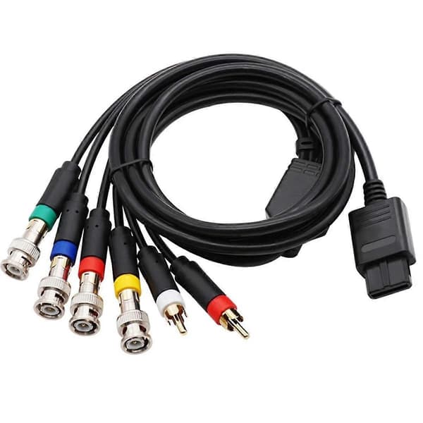 RGB/RGBS-kabel för N64 SFC SNES Videokonsoler Kompositkabel med Stark Stabilitet