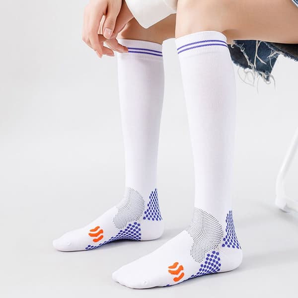 Profesjonelle kompresjonsstrømper i sportsstil for menn, Bean White KLB