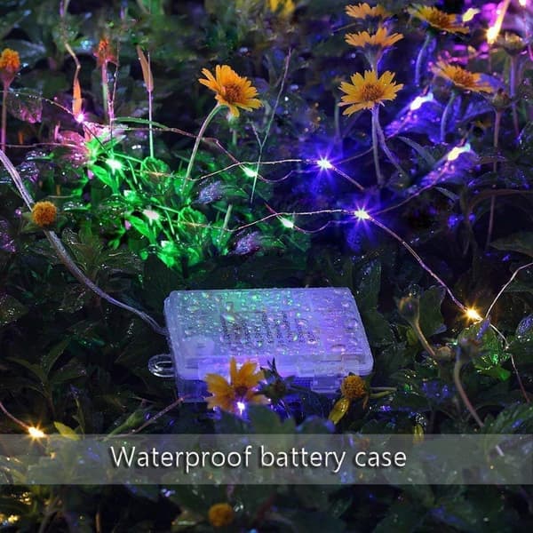 Batteridrevne fe-lys, [2-pak] 20M 200 LED vandtætte