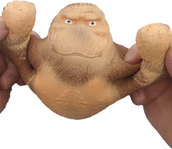 Abe-legetøj, Stræk Gorilla Figur til Børn og Voksne, Stressaflastende