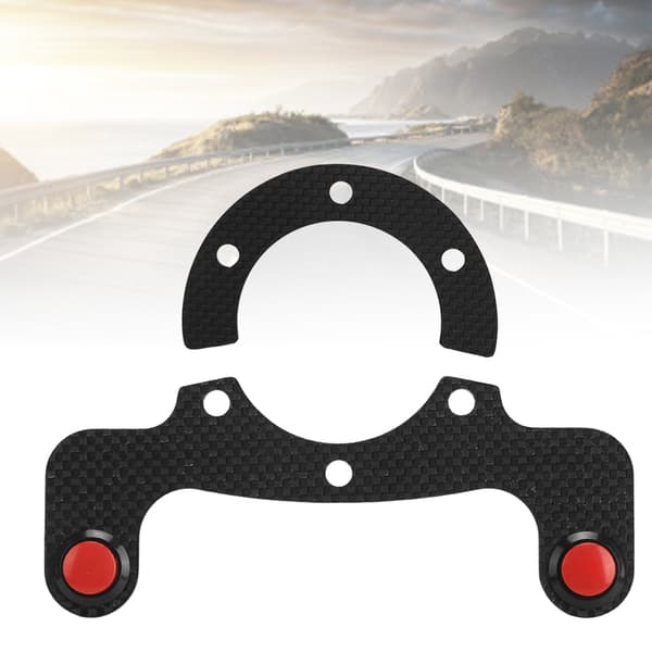 Carbon Fiber External Horn Button Kits for MOMO/OMP/Nardi/Sparco 6-Bolt Steering Wheel Double Button