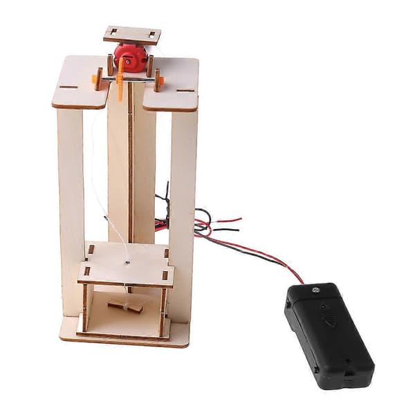 DIY Elektrisk Elevator Model Børn Drengelegetøj Videnskabeligt Eksperiment Puslespilssæt