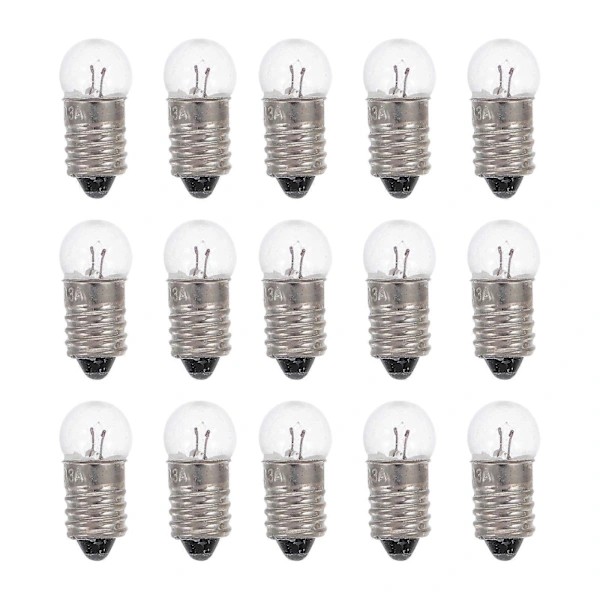 50 pcs Small Light Bulbs Electric Experiment Lamp Flashlight Bulb 1.5V