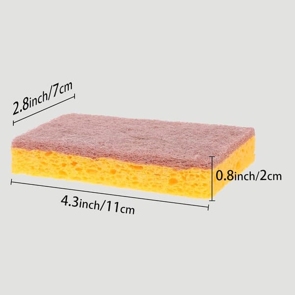 stycken - 11*7*2,3cm - rengöringssvamp - skursvampar - dubbelsidig diskborste - svampar - kökssvampar - diskborste