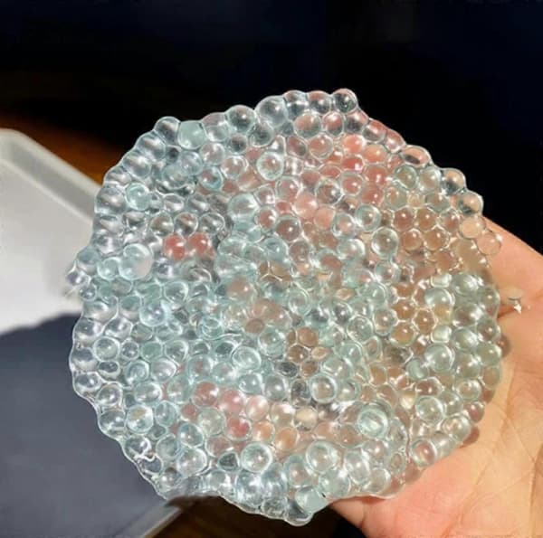 Håndlavede trykaflastningsbolde, Squishy Stress Relief Sensorisk Legetøj Klemmebolde Transparent Transparent