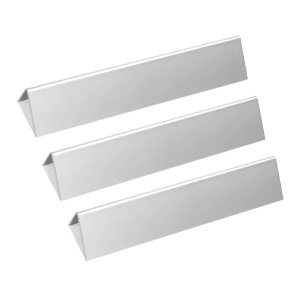 15,3 tommer Flavorizer Bars Erstatning til Weber 7635 Spirit E210 S210 E220 S220 Gasgrill 3-pak Sølv