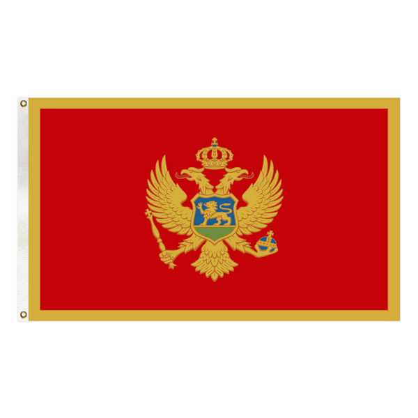 #Montenegros flagg, 90x150cm polyester#