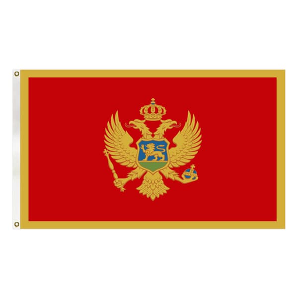 #Montenegros flagga, 90x150cm polyester#