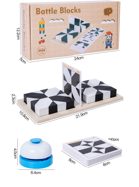 Educational Hidden Blocks Pedagogical Toys - Develop Children's Spatial Ability Interactive Game for Parents and Children Logical Thinking Gift