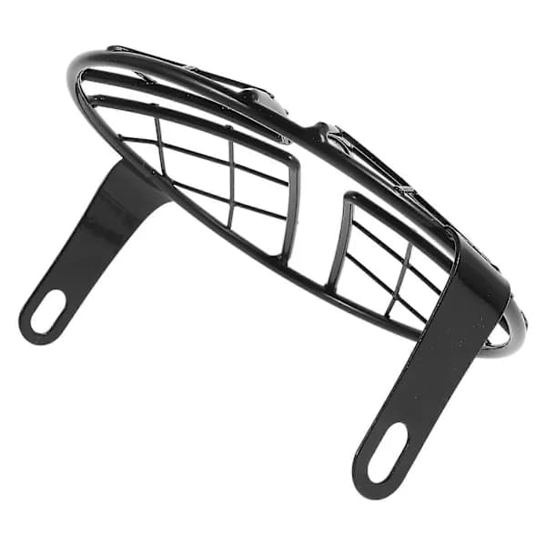 Universal Motorcycle Headlight Grille Cover Metal Mesh Guard for Motorcycles Easy Installation Black 19cm