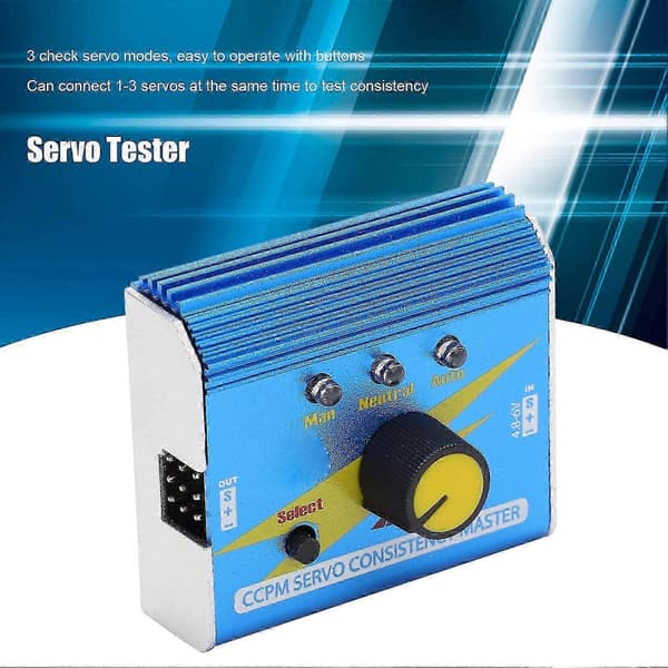 Multifunksjonell CCPM Servo Consistency Tester Master Styregir Kontroll med aluminiumslegeringsskall 0.5 5 0.5 5
