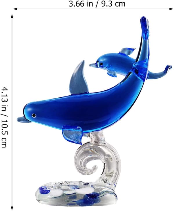 1 stk Krystall Delfin Dekorasjon Søt Glass Delfin Dekorasjon Ani DXGHC