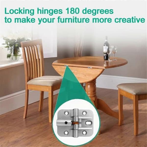 Adjustable 180 Degree Hinge, Locking Hinge Folding Hinge, Adjustable Door Hinge, Flip Table Hinge, 4