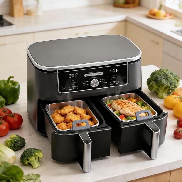 Airfryer-bageforme til ovn, non-stick belagt, varmebestandig grå - Grau