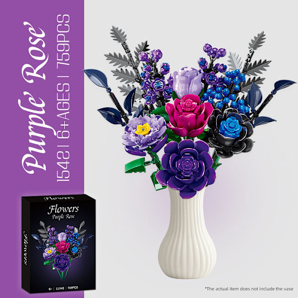 2025 Hellebore Building Block Set - Gothic Botanical Home Decor