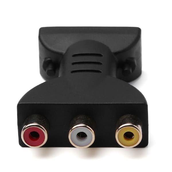Hiborth HDMI-kompatibel han til 3 RCA hun komposit AV lyd- og videoadapterkonverter til TV