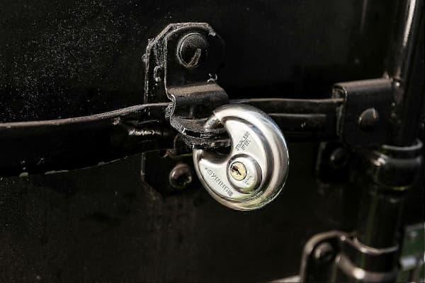 BRINKS 70mm Diskus Hængelås 4-pak - Låses ens Krom Sikkerhedslås til Skure & Garager [DB]