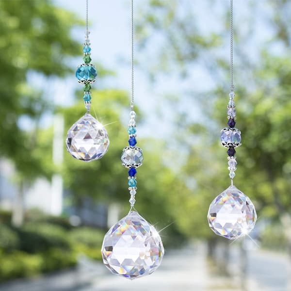 Krystalkugle regnbueproducent glasvindue solfanger