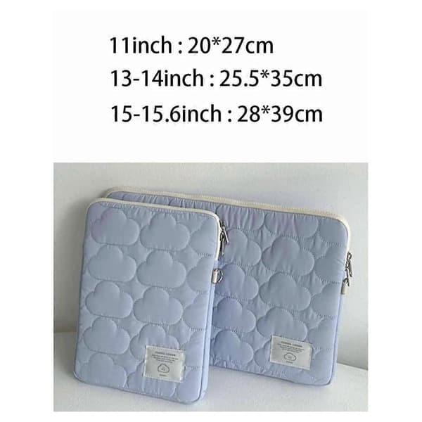 Velegnet til 15-15,6 tommer laptop sleeve opbevaringstaske blå